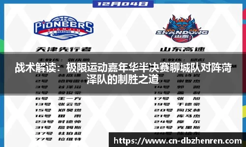 战术解读：极限运动嘉年华半决赛聊城队对阵菏泽队的制胜之道